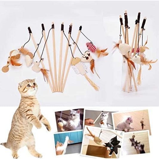 Cat stick toy
