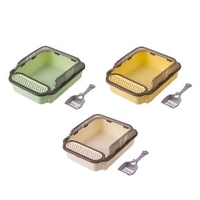 Cat litter tray with shovel